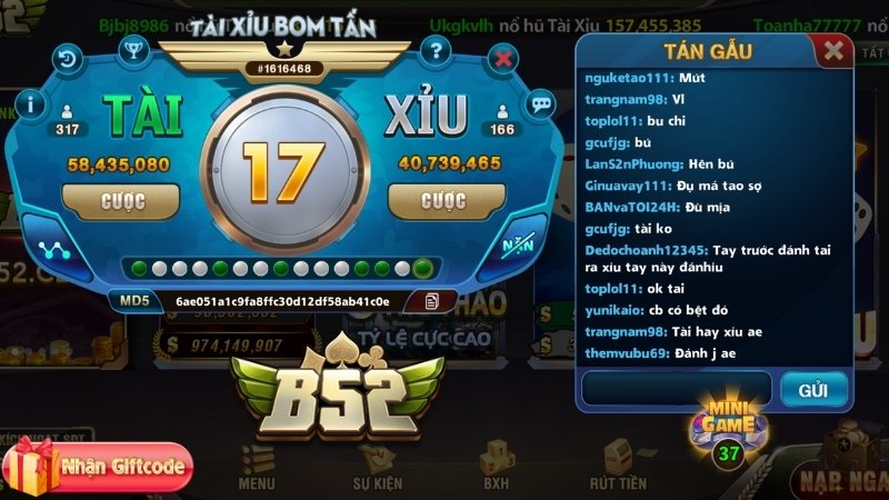 Bí quyết đặt cược Tài Xỉu Online B52 Club hiệu quả