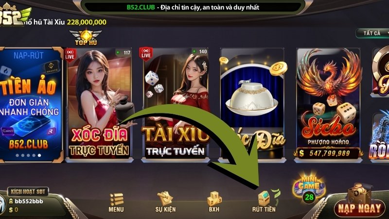 Điều kiện cần nắm khi thực hiện rút tiền B52 Club