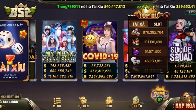 Giới thiệu sảnh game nổ hũ B52 Club Giới thiệu sảnh game nổ hũ B52 Club