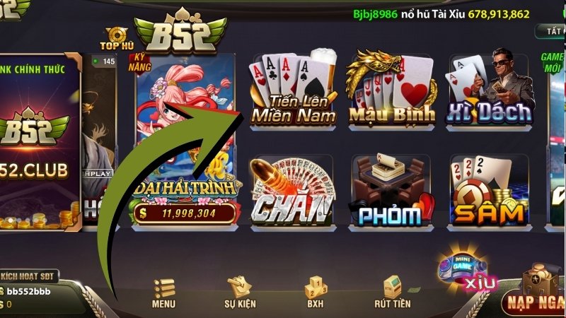 Tiến lên miền Nam B52 CLUB có gì đặc biệt?